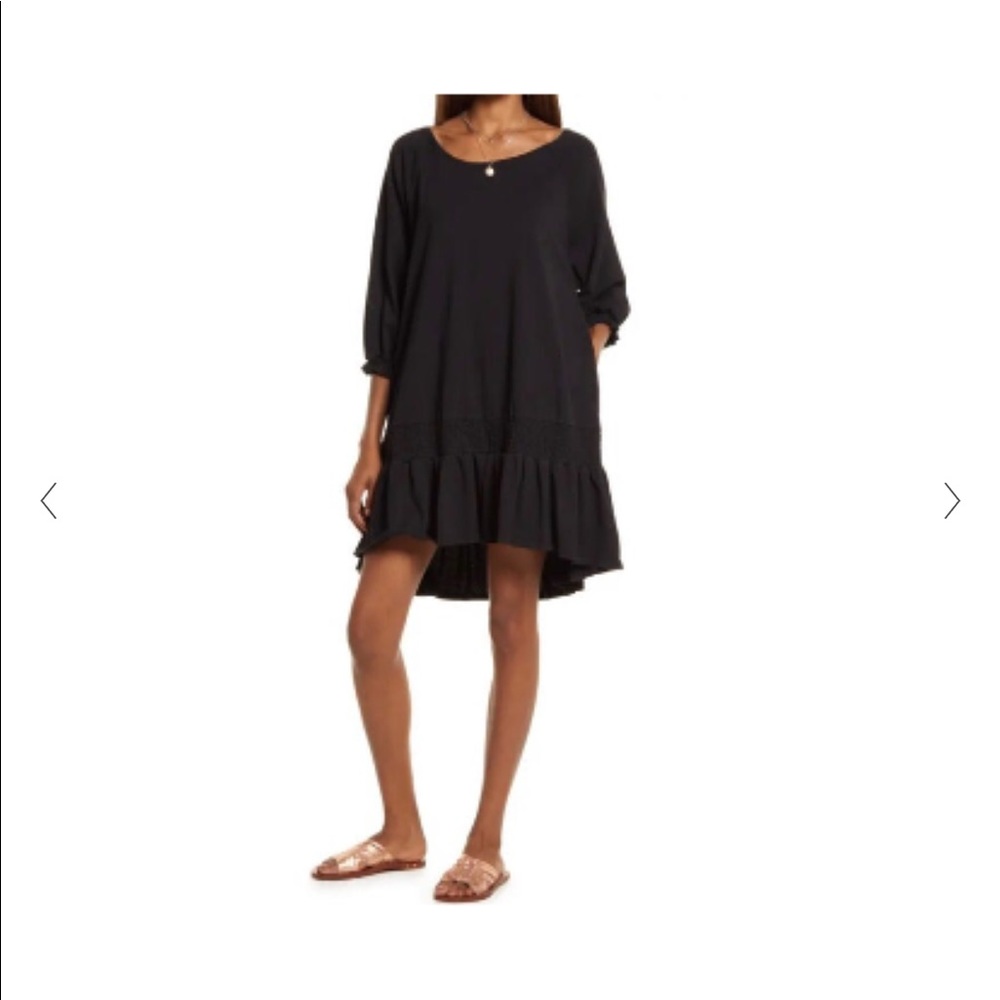 $15 FIRM! Free people knit dress Jenny minidress black cotton